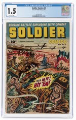 SOLDIER COMICS #2 MARCH 1952 CGC 1.5 FAIR/GOOD.