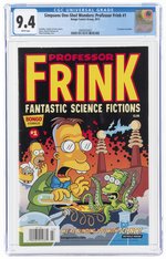 SIMPSONS ONE-SHOT WONDERS: PROFESSOR FRINK #1 2013 CGC 9.4 NM.