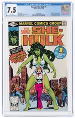 SAVAGE SHE-HULK #1 FEBRUARY 1980 CGC 7.5 VF- (FIRST SHE-HULK).