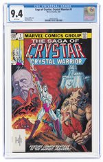 SAGA OF CRYSTAR, CRYSTAL WARRIOR #1 MAY 1983 CGC 9.4 NM.