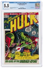 INCREDIBLE HULK #148 FEBRUARY 1972 CGC 5.5 FINE-.
