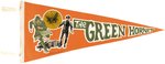 GREEN HORNET ORANGE VARIETY PENNANT.