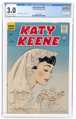 KATY KEENE #54 SEPTEMBER 1960 CGC 3.0 GOOD/VG.