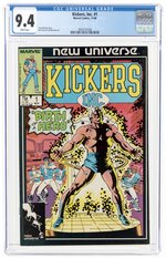 KICKERS, INC. #1 NOVEMBER 1986 CGC 9.4 NM.