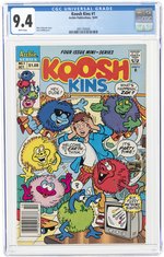 KOOSH KINS #1 OCTOBER 1991 CGC 9.4 NM.