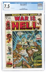 WAR IS HELL #1 JANUARY 1973 CGC 7.5 VF-.