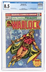 WARLOCK #9 OCTOBER 1975 CGC 8.5 VF+.