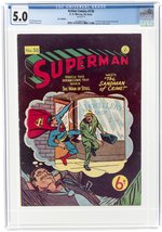 ACTION COMICS #178 MAY 1954 CGC 5.0 VG/FINE (U.K. EDITION SUPERMAN #50).