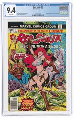 RED SONJA #1 JANUARY 1977 CGC 9.4 NM.