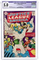 JUSTICE LEAGUE OF AMERICA #21 AUGUST 1963 CGC RESTORED 5.0 SLIGHT (B-1) VG/FINE.