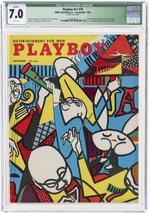 PLAYBOY VOL. 1 #10 SEPTEMBER 1954 CGC QUALIFIED 7.0 FINE/VF.