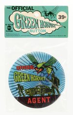 OFFICIAL GREEN HORNET AGENT LARGE 4" BUTTON IN BAG.