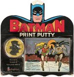 BATMAN PRINT PUTTY ON CARD.