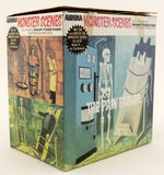 AURORA MONSTER SCENES THE PAIN PARLOR MODEL KIT IN OPEN BOX.