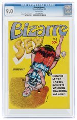 BIZARRE SEX #3 1973 CGC 9.0 VF/NM UNDERGROUND COMIC.