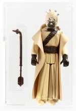 STAR WARS (1977) - LOOSE ACTION FIGURE/HK SAND PEOPLE (TUSKEN RAIDER) AFA 85+ NM+ (DARK BROWN PAINT).