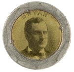 BRYAN UNUSUAL & RARE 1896 SILVER & GOLD PORTRAIT BADGE.