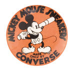 "MICKEY MOUSE SNEAKERS" RARE AD BUTTON.