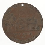 MAJ. GENERAL W. H. HARRISON 1840 COPPER CAMPAIGN MEDAL.