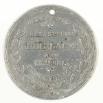 JOHN C. FREMONT 1856 ETERNAL PROGRESSION CAMPAIGN MEDAL.