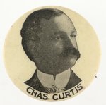 CHARLES CURTIS EARLY CARRER PORTRAIT BUTTON.