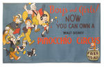 "PINOCCHIO CIRCUS" LINEN SIGN.