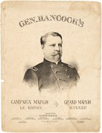 GEN. HANCOCK CAMPAIGN MARCH 1880 CAMPAIGN PORTRAIT SHEET MUSIC.