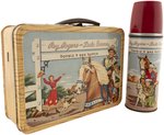 ROY ROGERS AND DALE EVANS LUNCHBOX THIN WOODGRAIN VARIETY AND THERMOS.