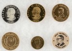 GROUP OF SIX GOLDWATER PORTRAIT TOKENS.
