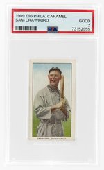 1909 E95 PHILADELPHIA CARAMEL SAM CRAWFORD (HOF) PSA 2 GOOD.