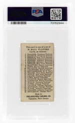 1909 E95 PHILADELPHIA CARAMEL EDDIE COLLINS (HOF) PSA 1.5 FAIR.