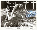 FRANKENSTEIN AND THE MONSTER FROM HELL - DAVID PROWSE SIGNED PHOTO.