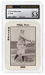 1913 TOM BARKER GAME CY YOUNG (HOF) CSG 5.5 EXCELLENT+.