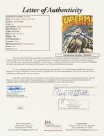 SUPERMAN CO-CREATOR JERRY SIEGEL SIGNED ADVENTURES OF SUPERMAN #449 COMIC BOOK.