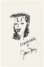 JUNE FORAY ORIGINAL ART SKETCH OF NATASHA FATALE.