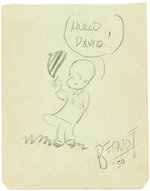 WALTER BERNDT ORIGINAL ART SKETCH OF HERBY FROM SMITTY STRIP.