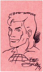 JOSE DELBO ORIGINAL ART SKETCH OF CAPTAIN PLANET.