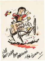TED SHEARER ORIGINAL ART SKETCH OF QUINCY IN THE SOUL EXPRESS.