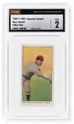 1909-11 E90-1 AMERICAN CARAMEL HARRY HOWELL FOLLOW-THRU CSG 2 GOOD.