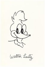 WALTER LANTZ ORIGINAL ART SKETCH OF WOODY WOODPECKER.