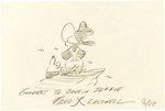 FRED LASSWELL ORIGINAL ART SKETCH OF SNUFFY SMITH.