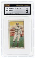 1909-11 E90-1 AMERICAN CARAMEL HARRY MCINTYRE CSG 2 GOOD.