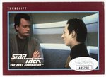 STAR TREK: THE NEXT GENERATION - DATA ACTOR BRENT SPINER SIGNED TRADING CARD.