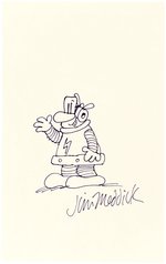JIM MEDDICK ORIGINAL ART SKETCH OF ROBOTMAN (MONTY).