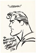 JERRY ORDWAY ORIGINAL ART SKETCH OF SUPERMAN IN PROFILE.