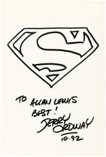 JERRY ORDWAY ORIGINAL ART SKETCH OF SUPERMAN LOGO