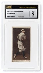 1912 T207 BROWN BACKGROUND TEX COVINGTON CSG 2 GOOD.