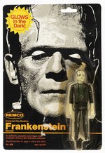 REMCO FRANKENSTEIN MONSTER GLOW VERSION CARDED ACTION FIGURE.