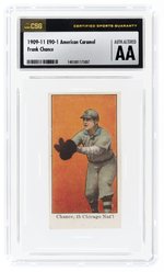 1909-11 E90-1 AMERICAN CARAMEL FRANK CHANCE (HOF) CSG AA AUTHENTIC ALTERED.