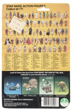 STAR WARS: RETURN OF THE JEDI - BIB FORTUNA 77 BACK-A CARDED ACTION FIGURE.